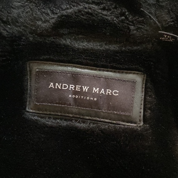 Andrew Marc Vintage Leather Winter Jacket with Fur Lining - Picture 5 of 11